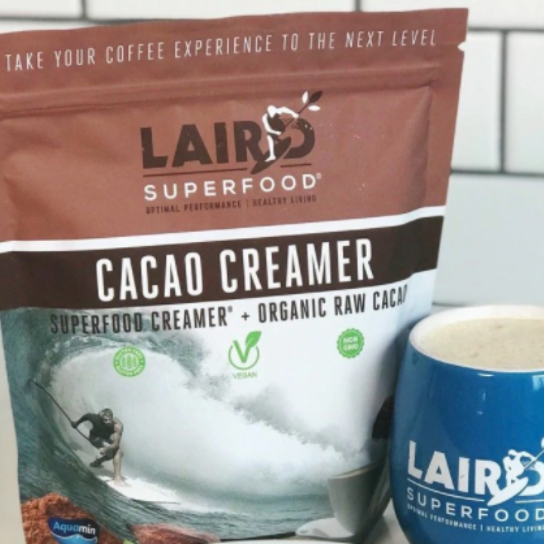 Hot Cocoa with Laird Superfood Cacao Creamer!