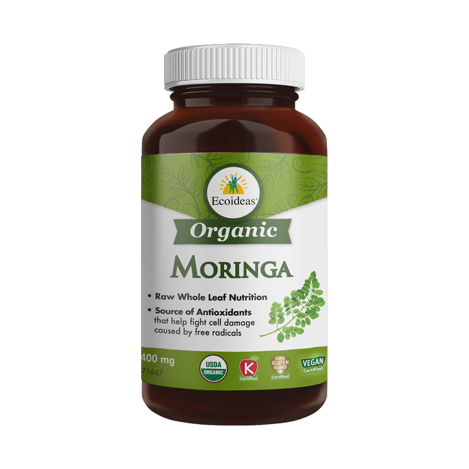 Organic Moringa Capsules - (60vc)