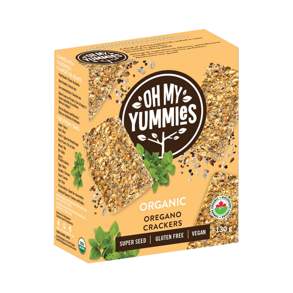 Oh My Yummies - Organic Oregano Crackers - (130g)