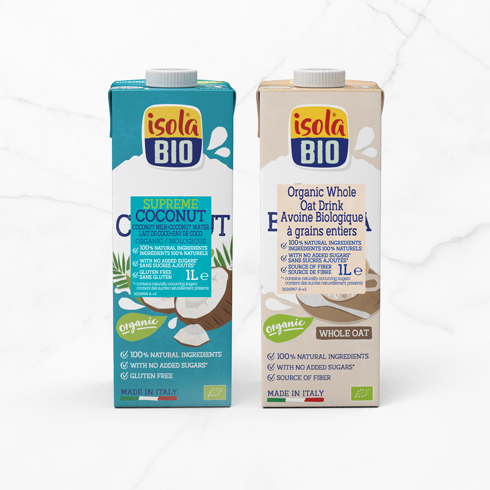 Introducing to Isola Bio: Coconut Supreme and Oat Barista!