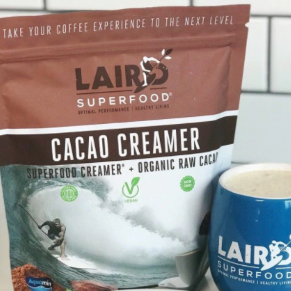 Hot Cocoa with Laird Superfood Cacao Creamer!