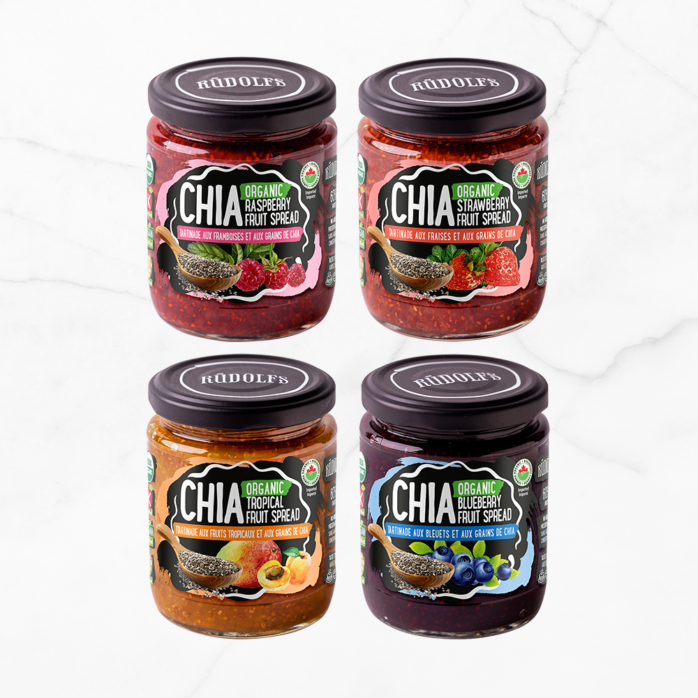 New Product: Rudolf's Chia Spreads!