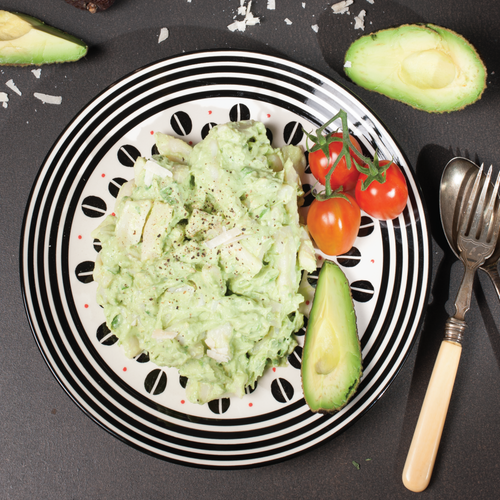 Konjac Penne with Avocado and Ricotta