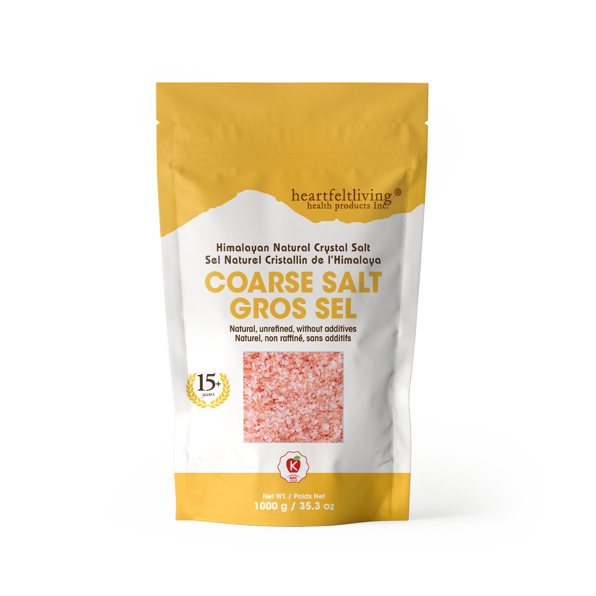 HeartFeltLiving Salt - Coarse Grind (1000g)