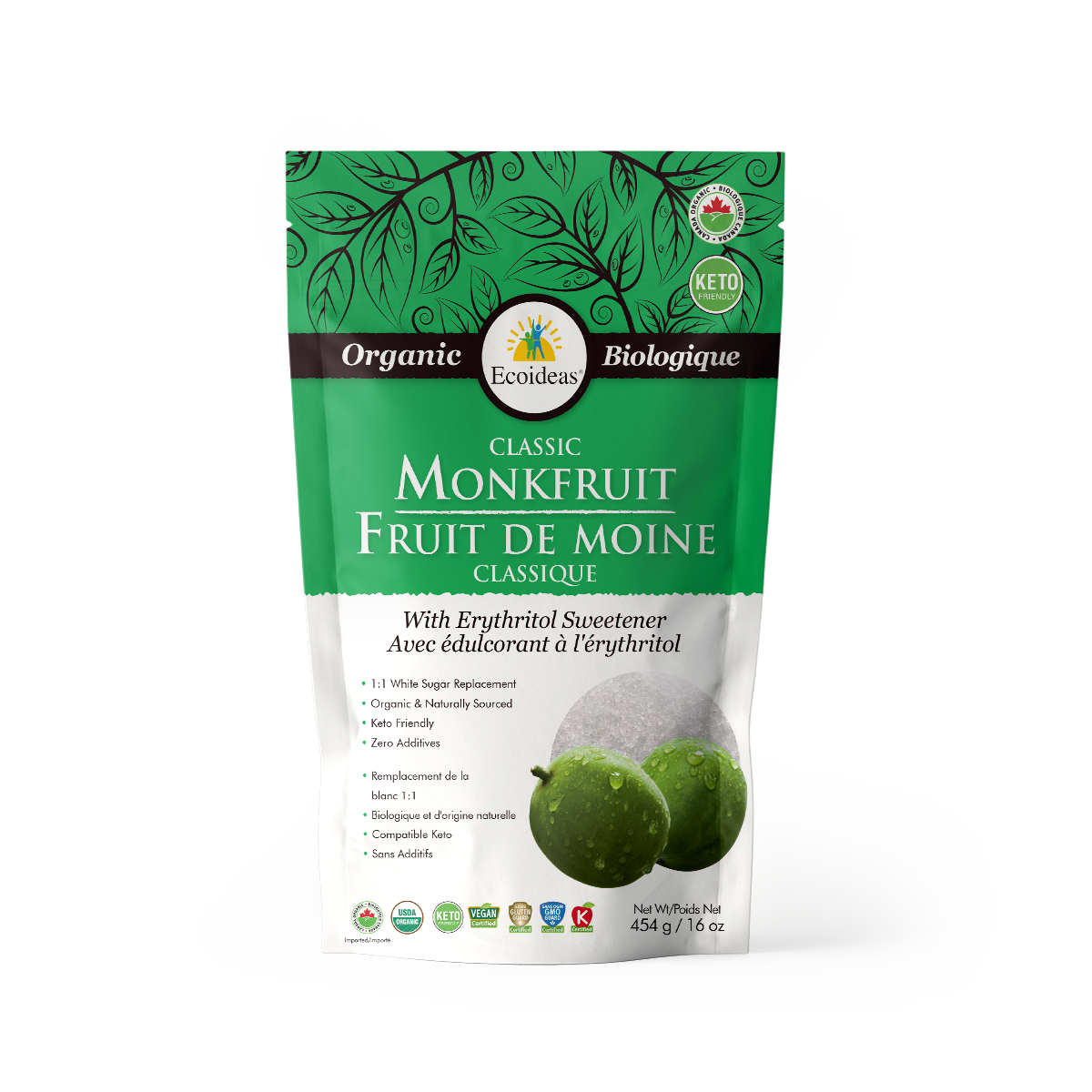 Organic Monkfruit with Erythritol - Classic - (454g)