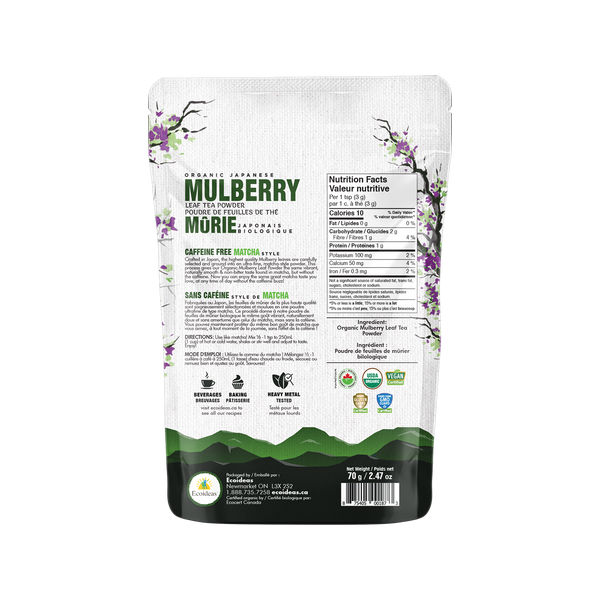 Organic Matcha Style Mulberry Leaf Tea Powder - (70g)