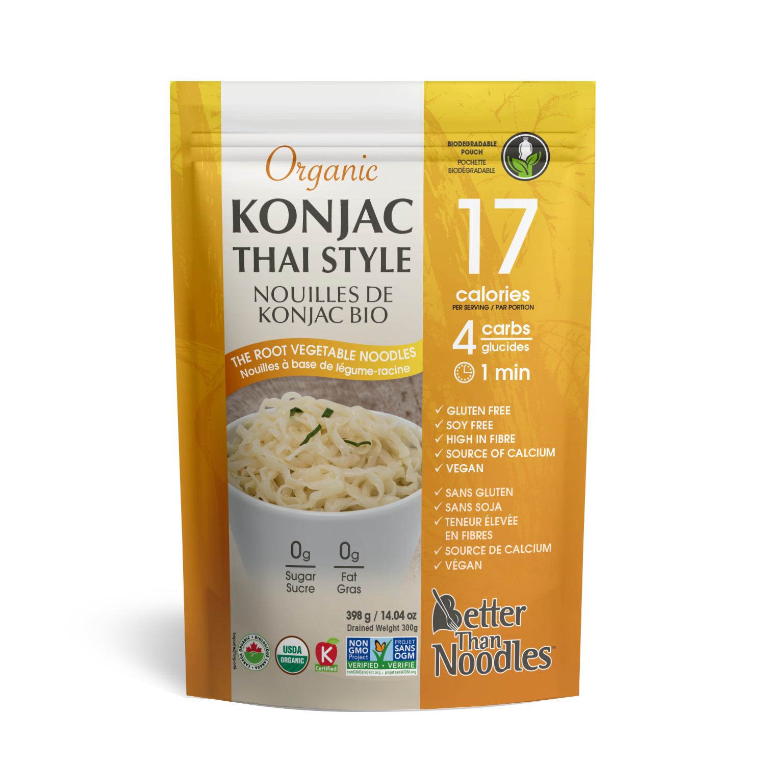 Better Than Pasta Organic Konjac Thai Style Noodles - (385g)