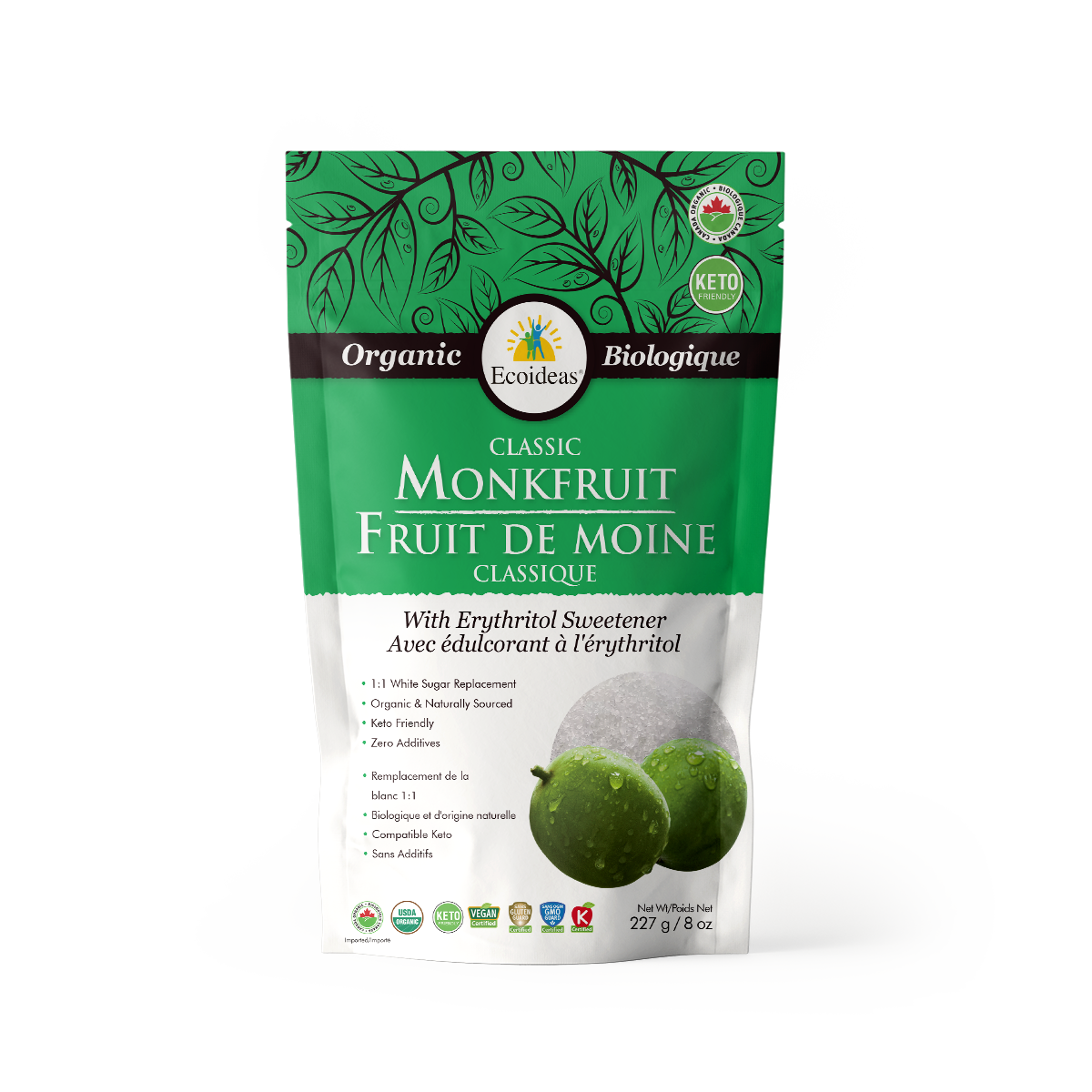 Organic Monkfruit with Erythritol - Classic - (227g)