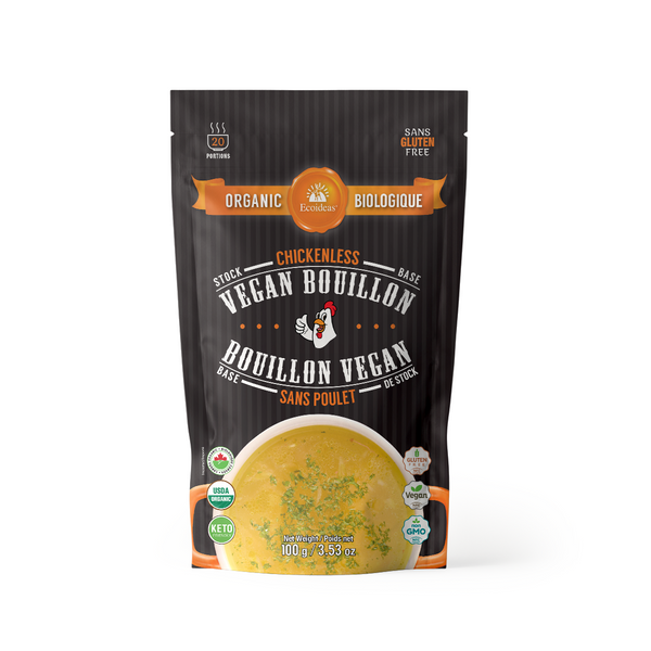 Ecoideas Organic Vegan Bouillon Chickenless - (100g)