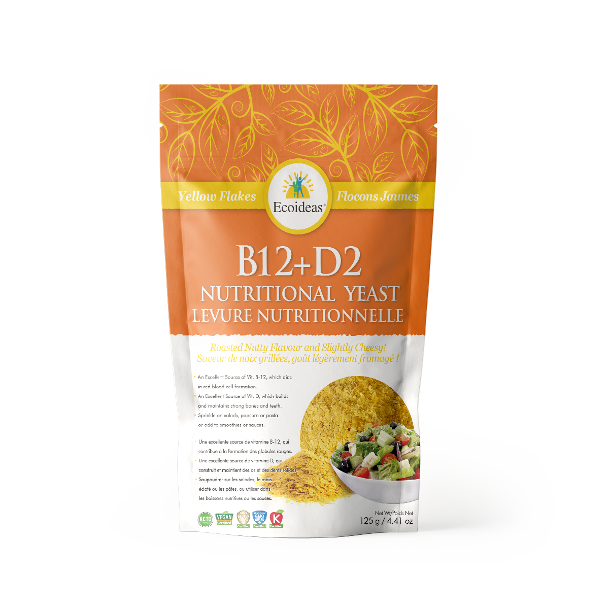 Nutritional Yeast B12+D2 - (125g)