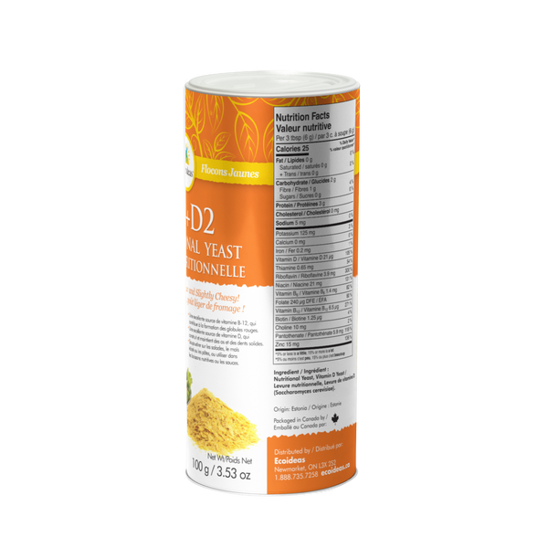 Nutritional Yeast B12+D2 Shaker - (100g)
