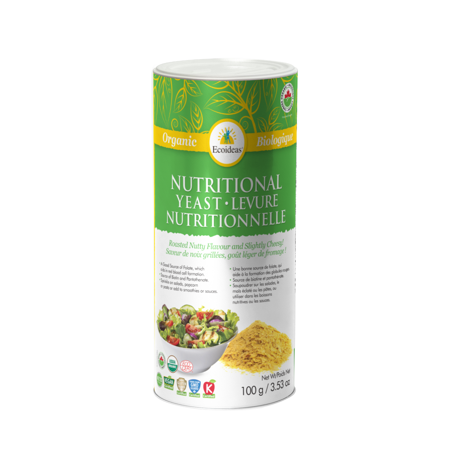 Organic Nutritional Yeast Shaker - (100g)