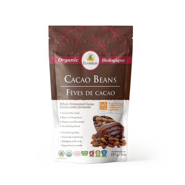 Organic Fair Trade Cacao Beans - (227g)²