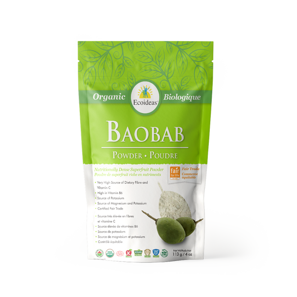 Organic Fair Trade Baobab Fruit Pulp Powder - (113g)²