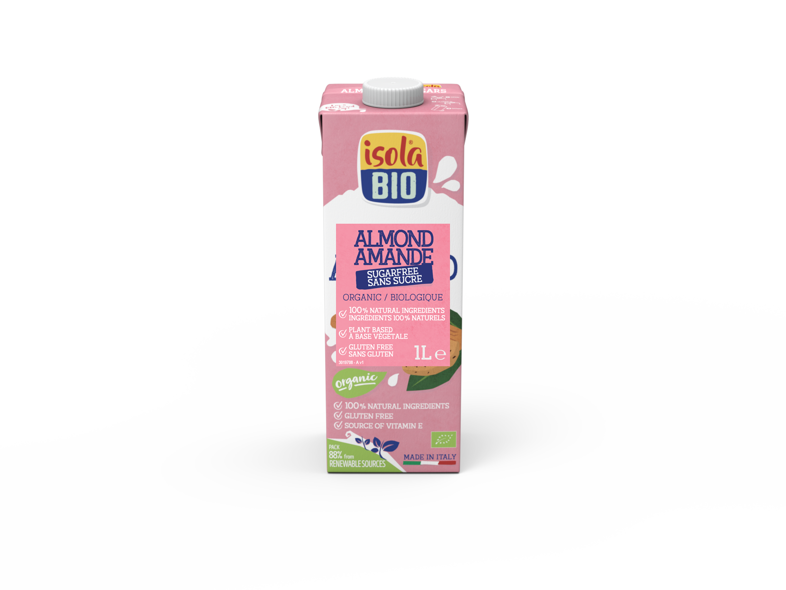 Isola - Organic Almond  Beverage Sugar Free - (1000ml)