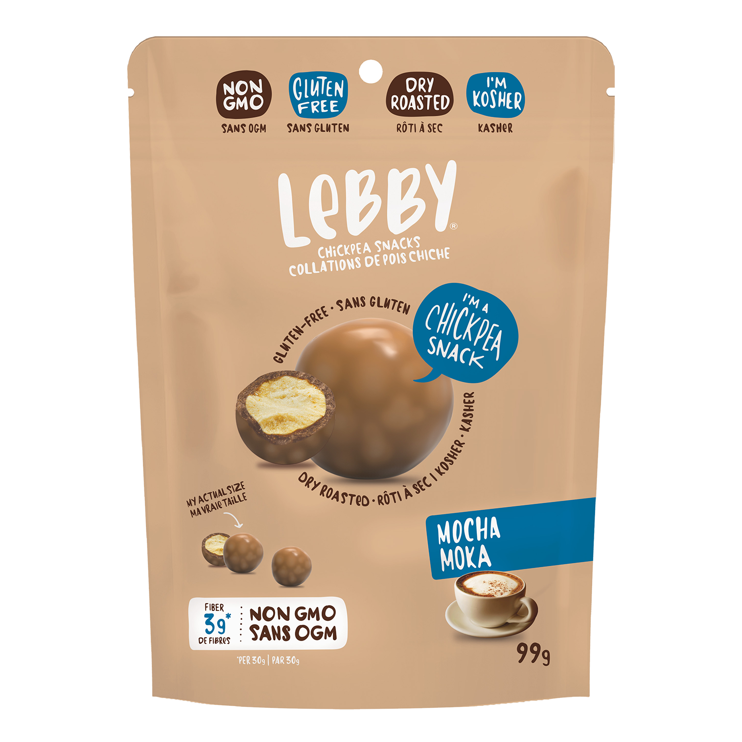 Lebby - Mocha Chocolate Chickpea - (99g)