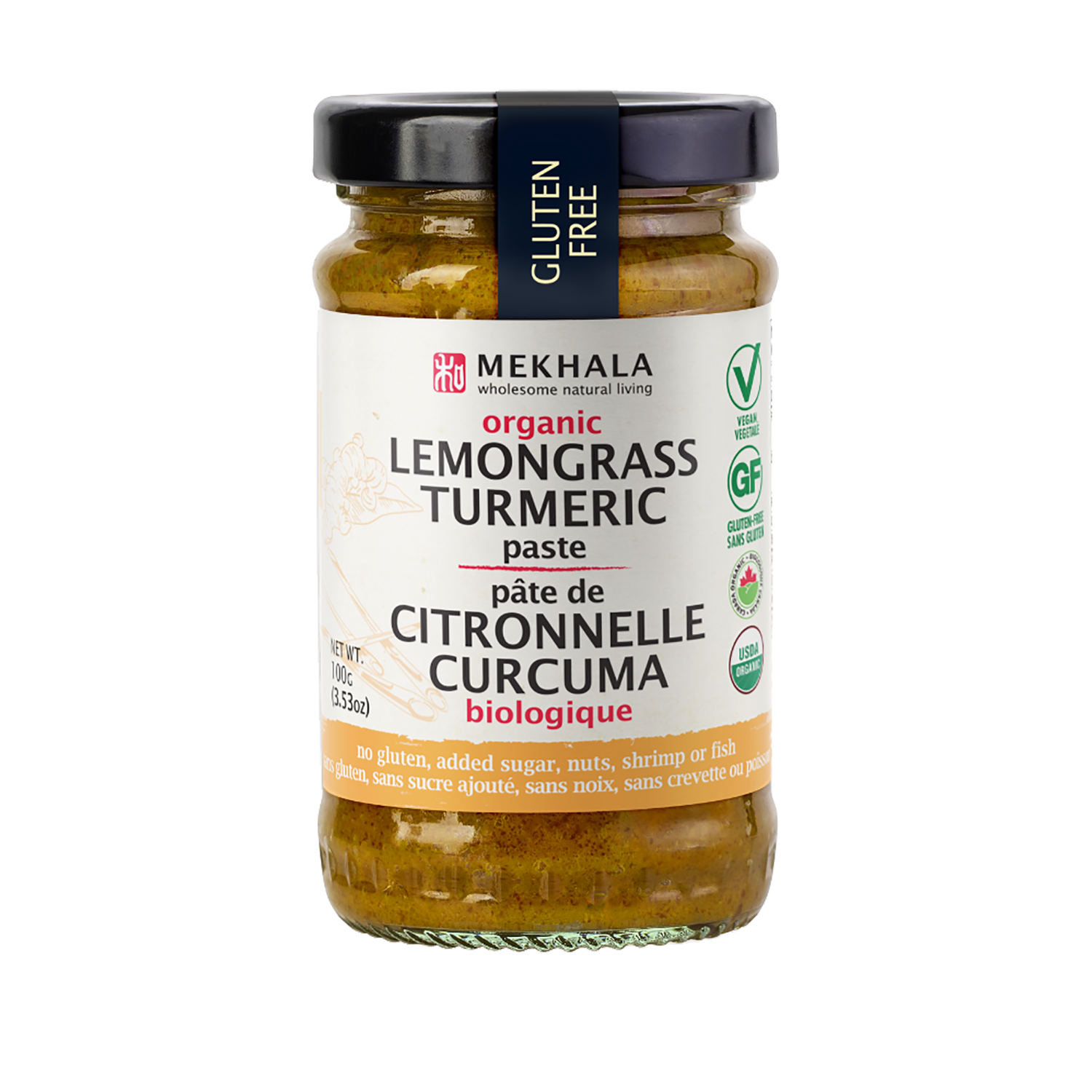 Mekhala - Organic Lemongrass Turmeric Paste - (100g)