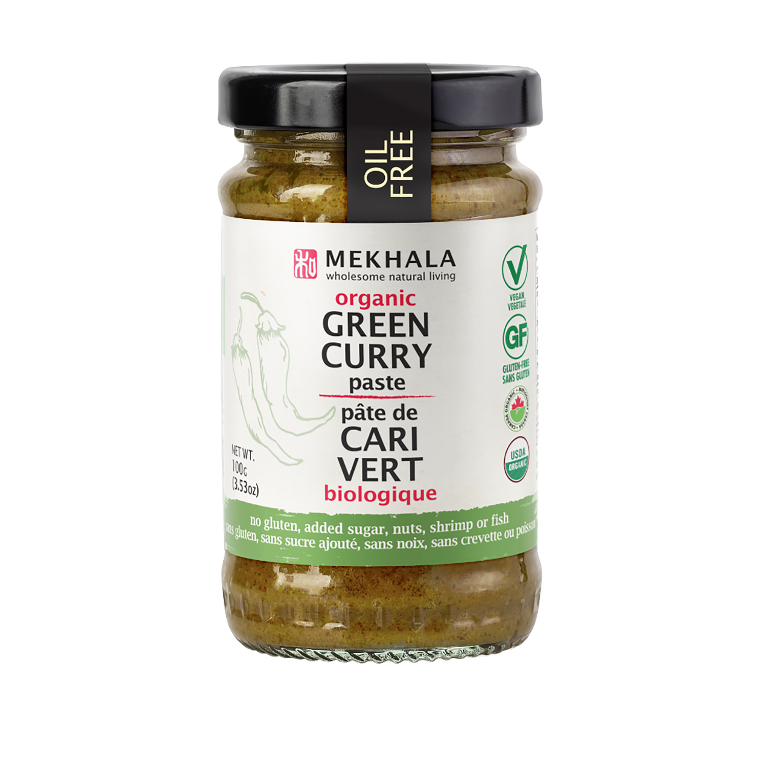 Mekhala - Organic Thai Green Curry Paste - (100g)