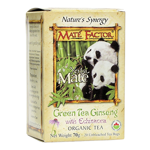 Org. Green Tea Ginseng Tea Bags - (70g)