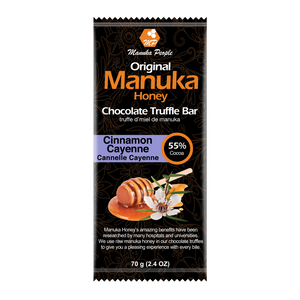 Org Manuka Honey Truffle Bar 55% Spice Dark - (70g)