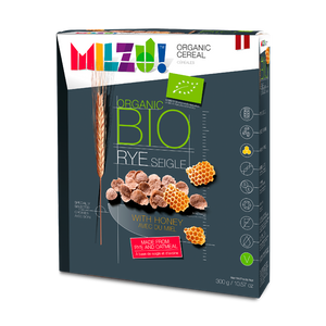 Milzu - Org. Rye Flakes With Honey - (300g)