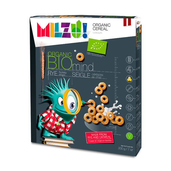 Milzu - Org. Cereal Rings With Honey - (200g)