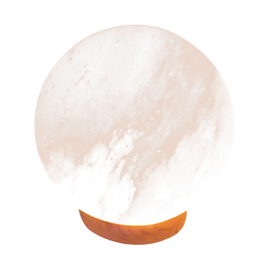 MICRO Himalayan Salt LED Lamp - Sphere White - (0.4-0.6 kg)
