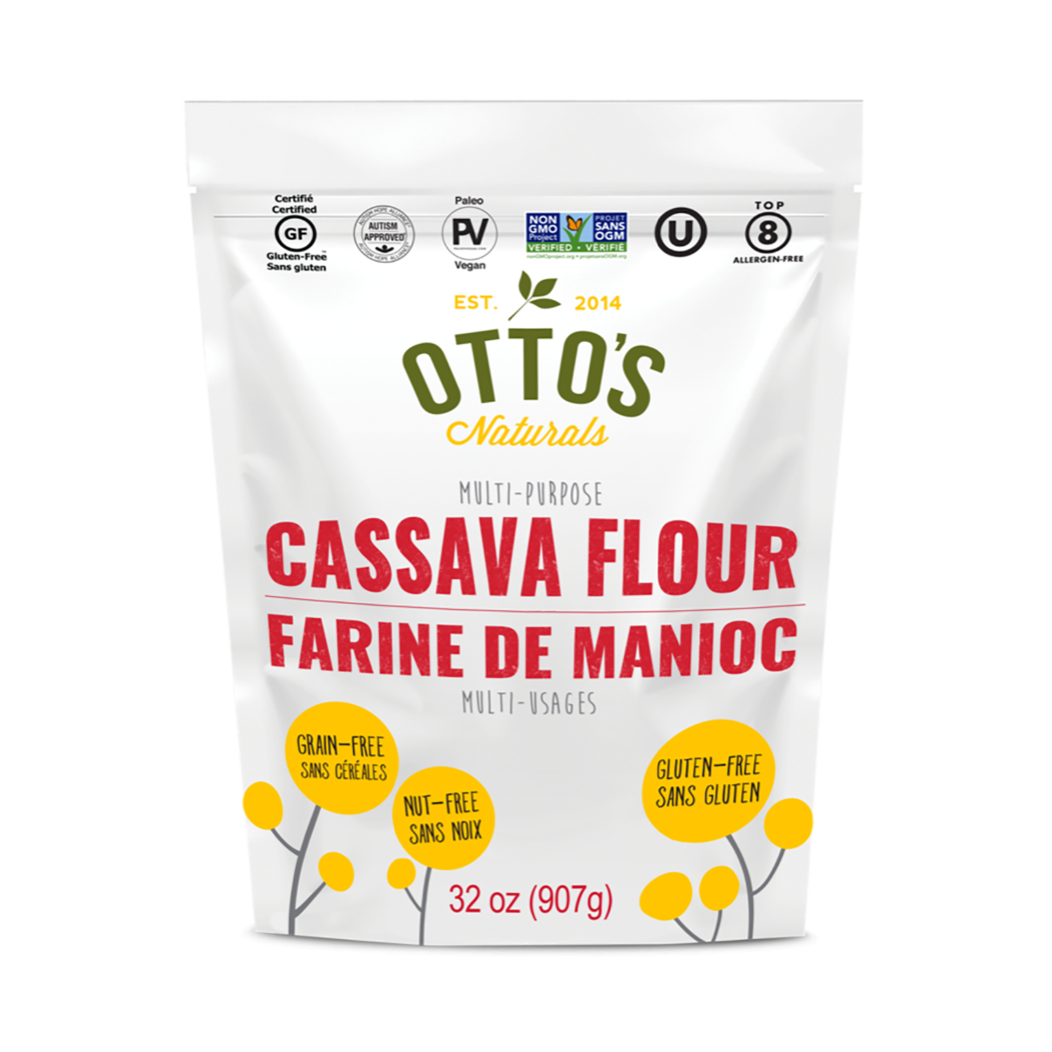 Otto's Organic Cassava Flour - (681g)