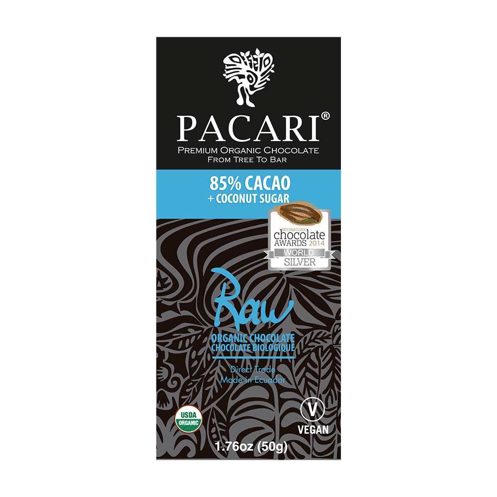 RAW 85% Organic Chocolate Bar - (50g)