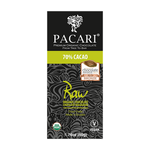 Raw 70% Organic Chocolate Bar - (50g)