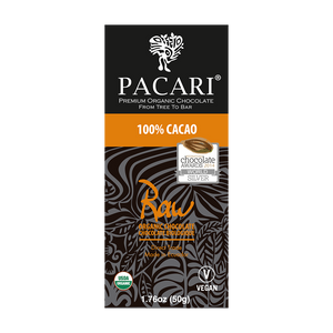 Raw 100% Organic Chocolate Bar - (50g)