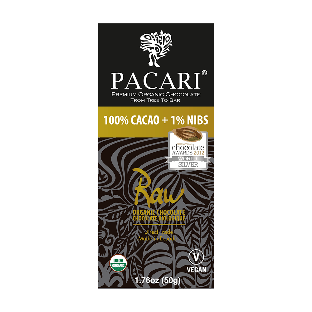 RAW 101% Organic Chocolate Bar - (50g)