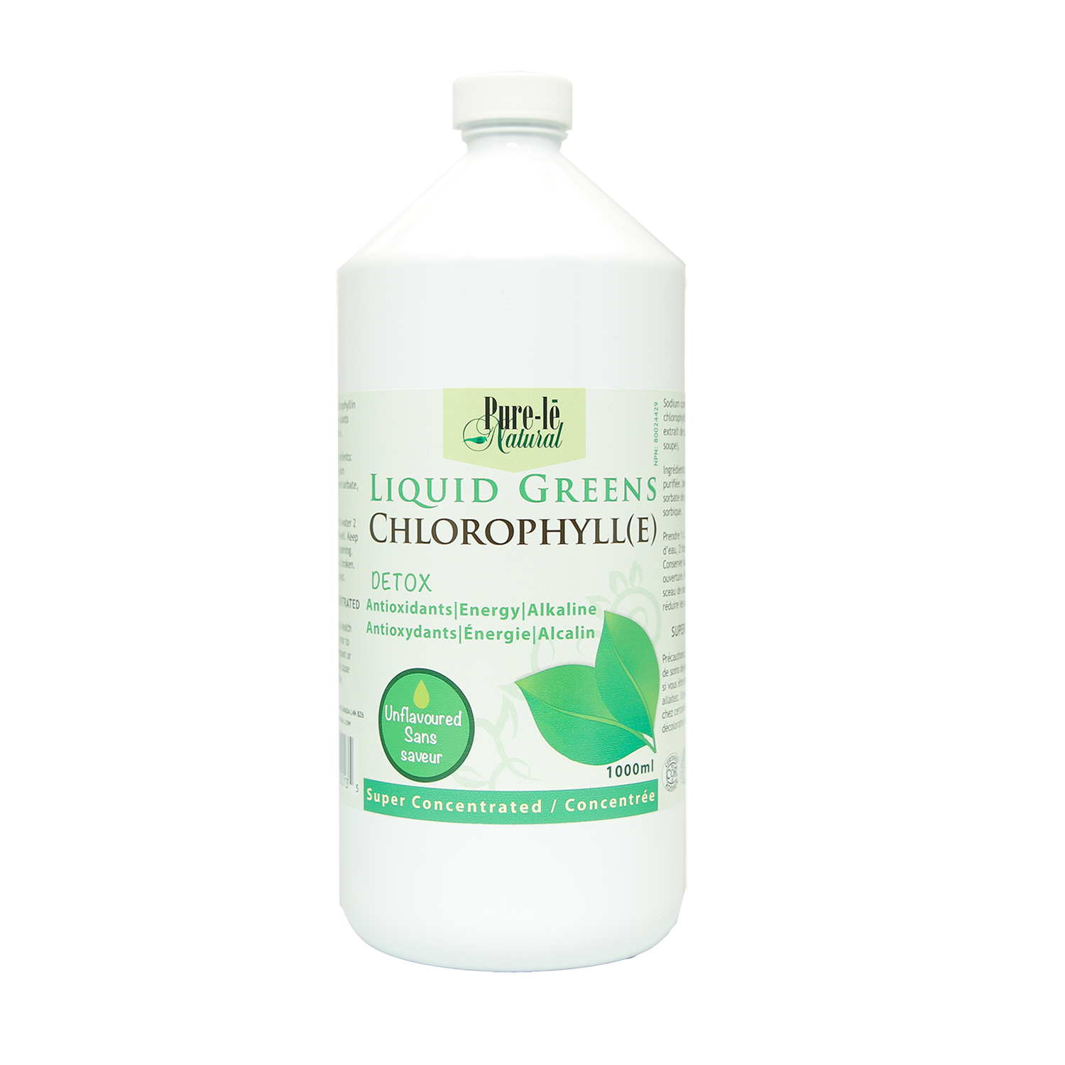Pure-le Natural Liquid Greens Chlorophyll Unflavoured - (1L)