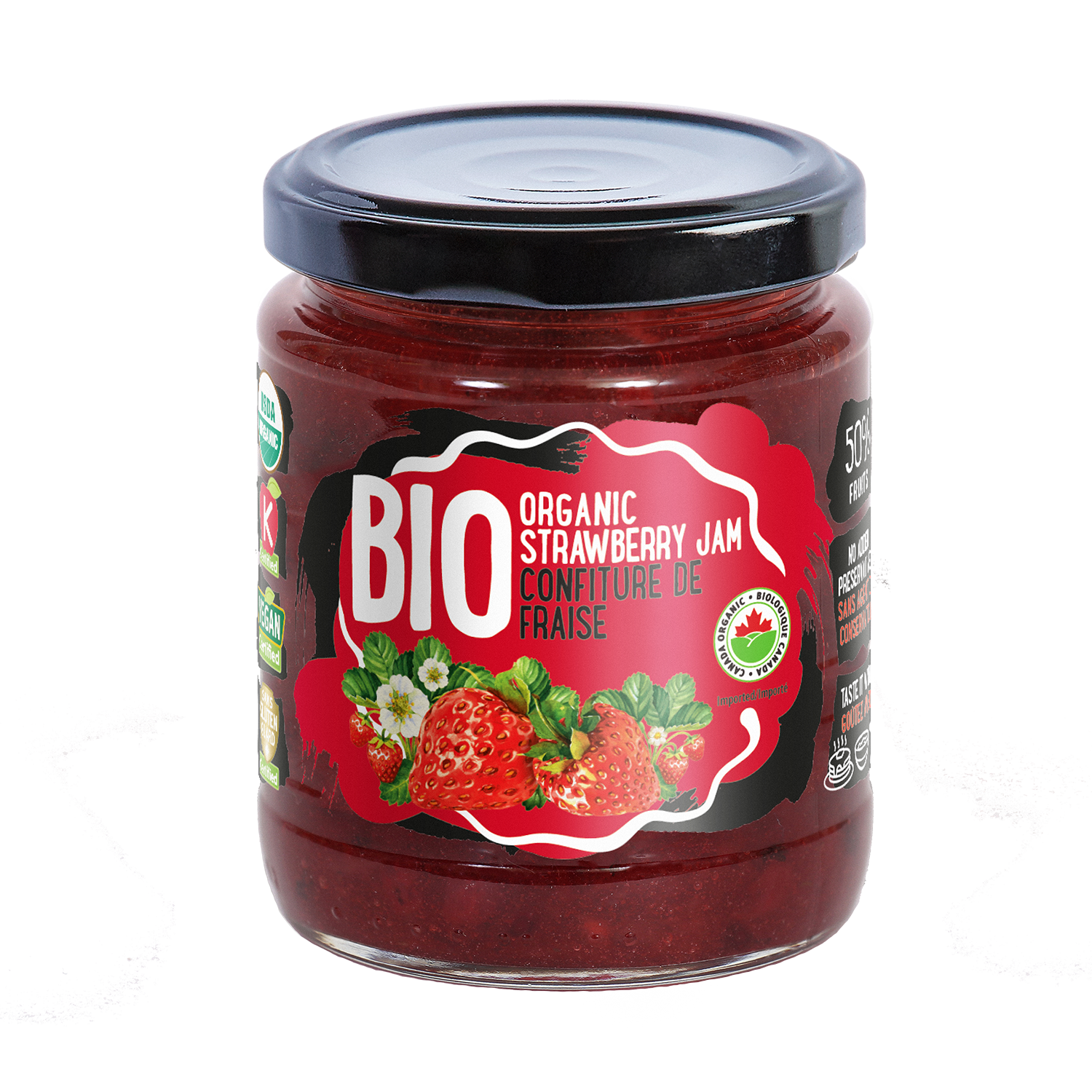 Organic Strawberry Jam - (270g)