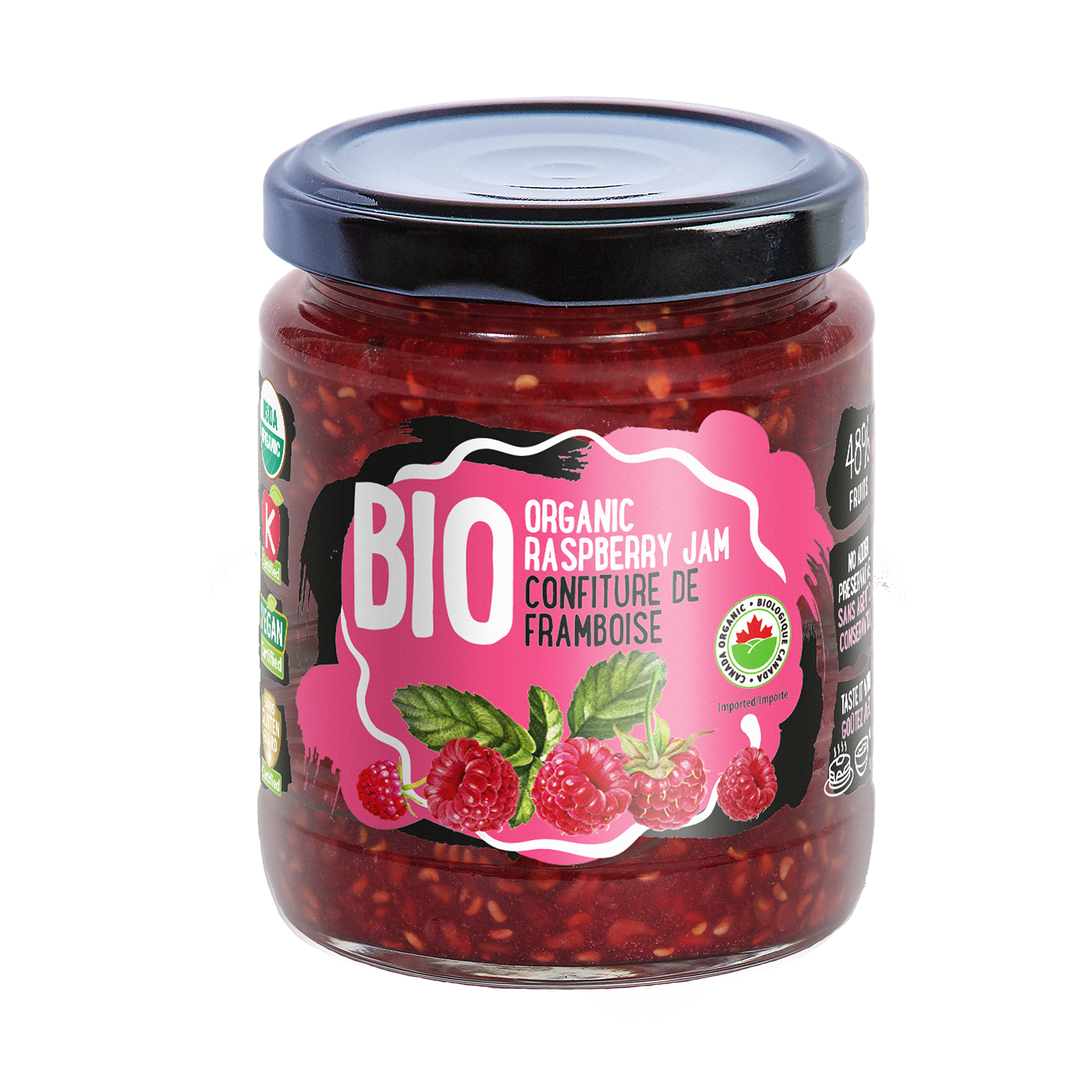 Organic Raspberry Jam - (270g)