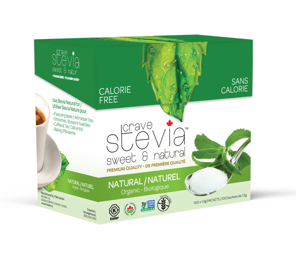 Stevia Natural 100 pkts - (1g 100/b)