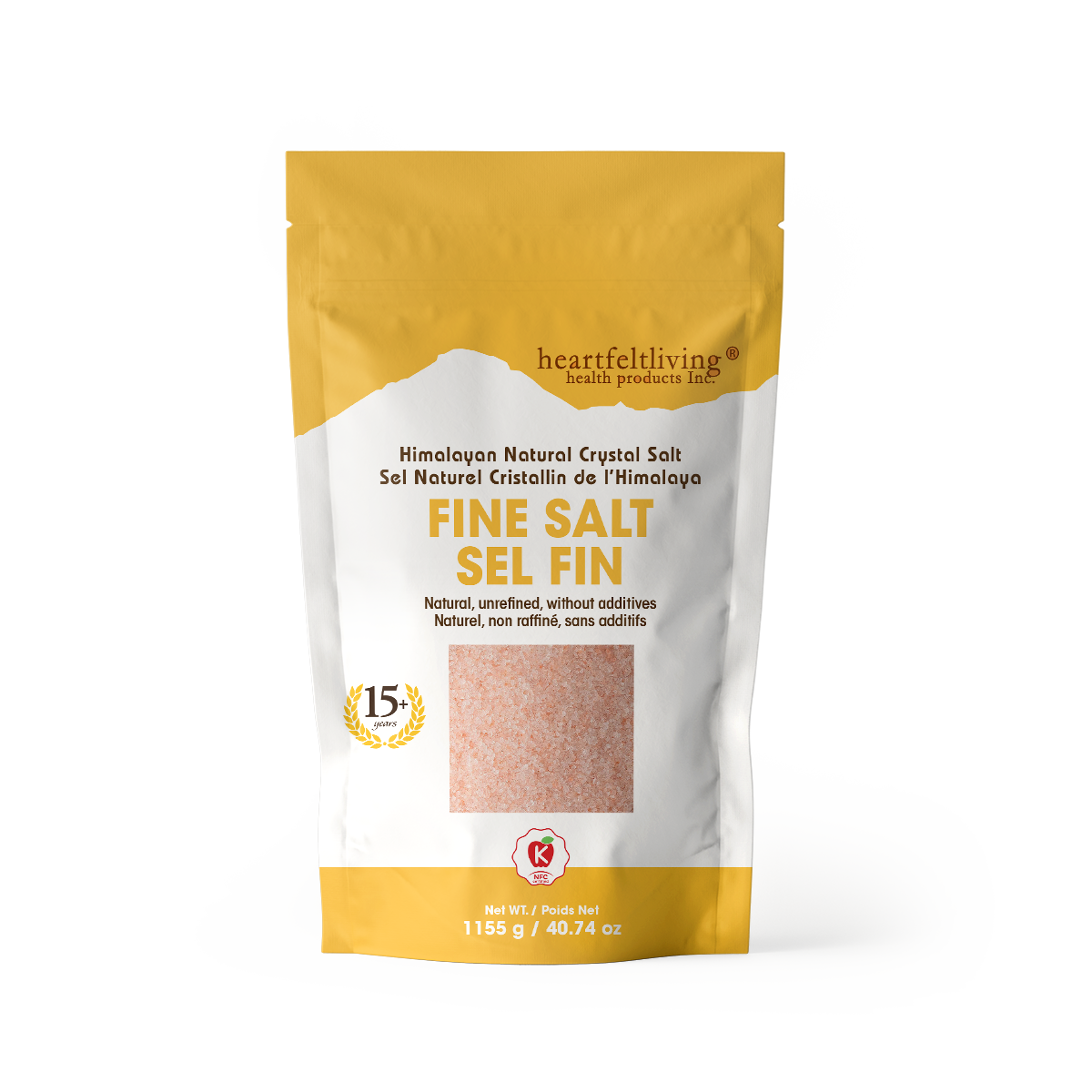 HeartFeltLiving Salt - Fine (1155g)