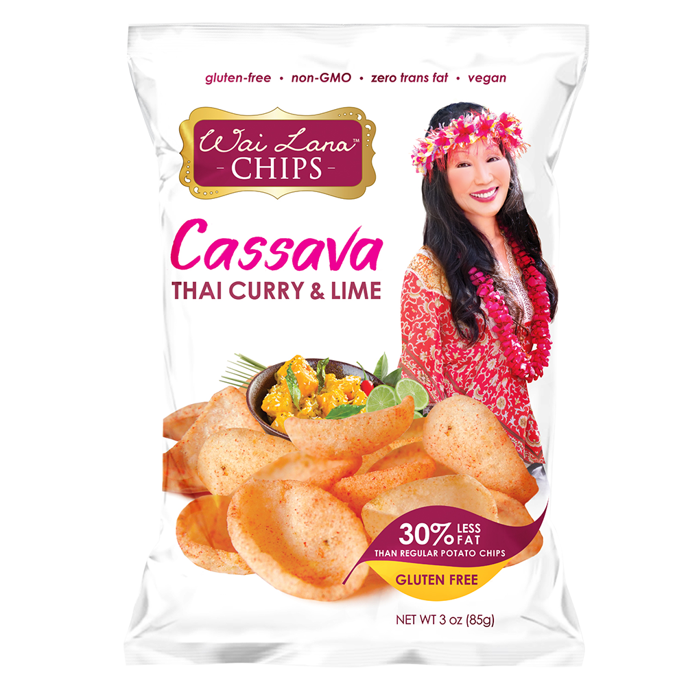 Wai Lana -Thai Curry & Lime Cassava Chips  -  (85g)